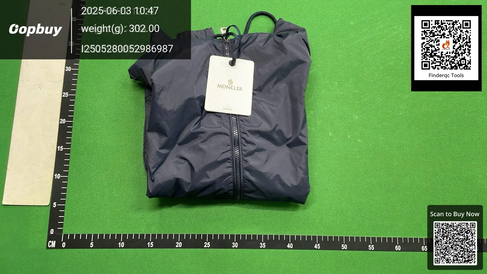 Moncler Navy Windbreaker Jacket