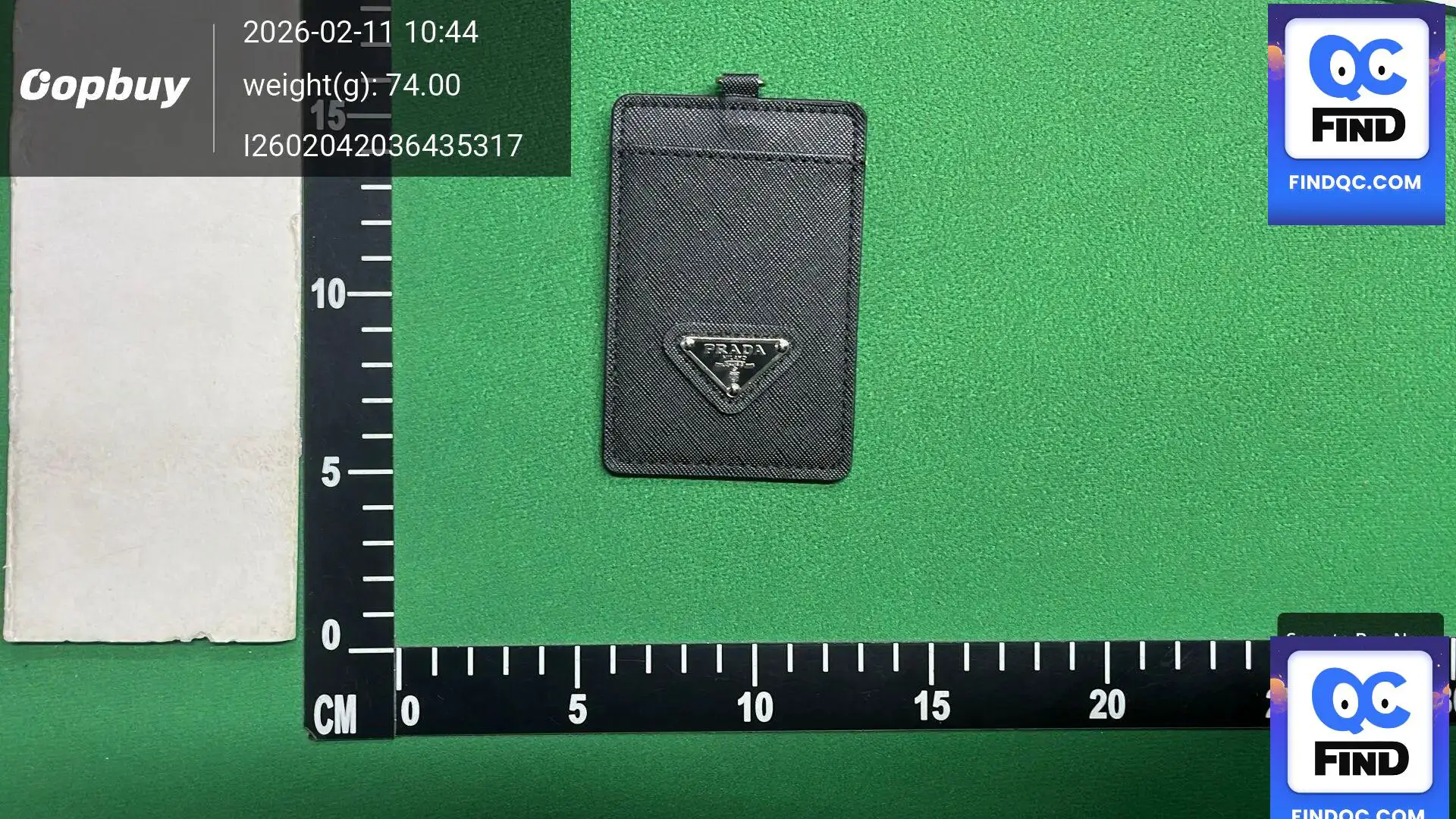 Prada Saffiano Leather Card Holder Black