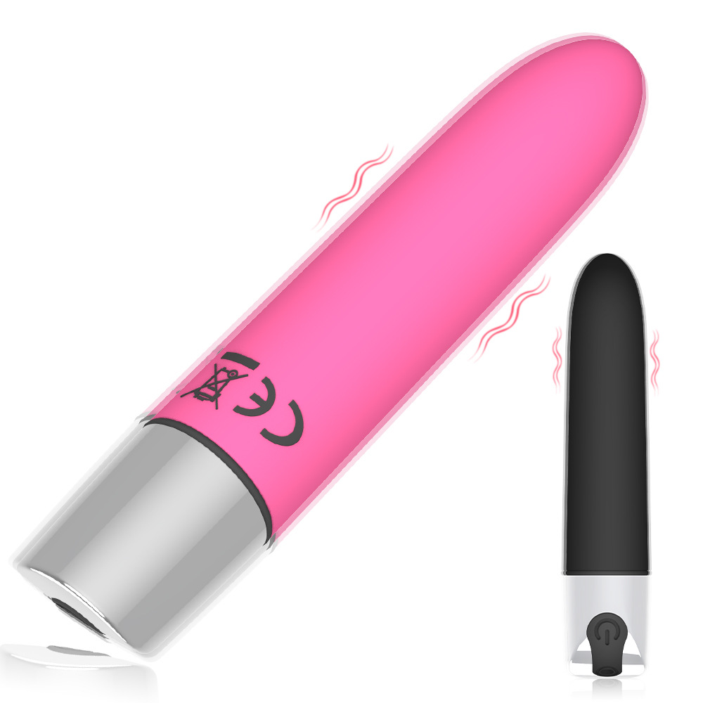 Rechargeable mini pointed bullet jumping egg female masturbation massage lipstick vibrator adult supplies manufacturers wholesale