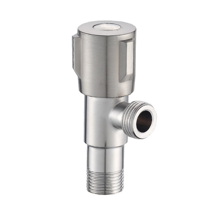 304 stainless steel brushed triangle valve bathroom toilet water heater hot and cold inlet valve water stop valve bathroom manufacturers
