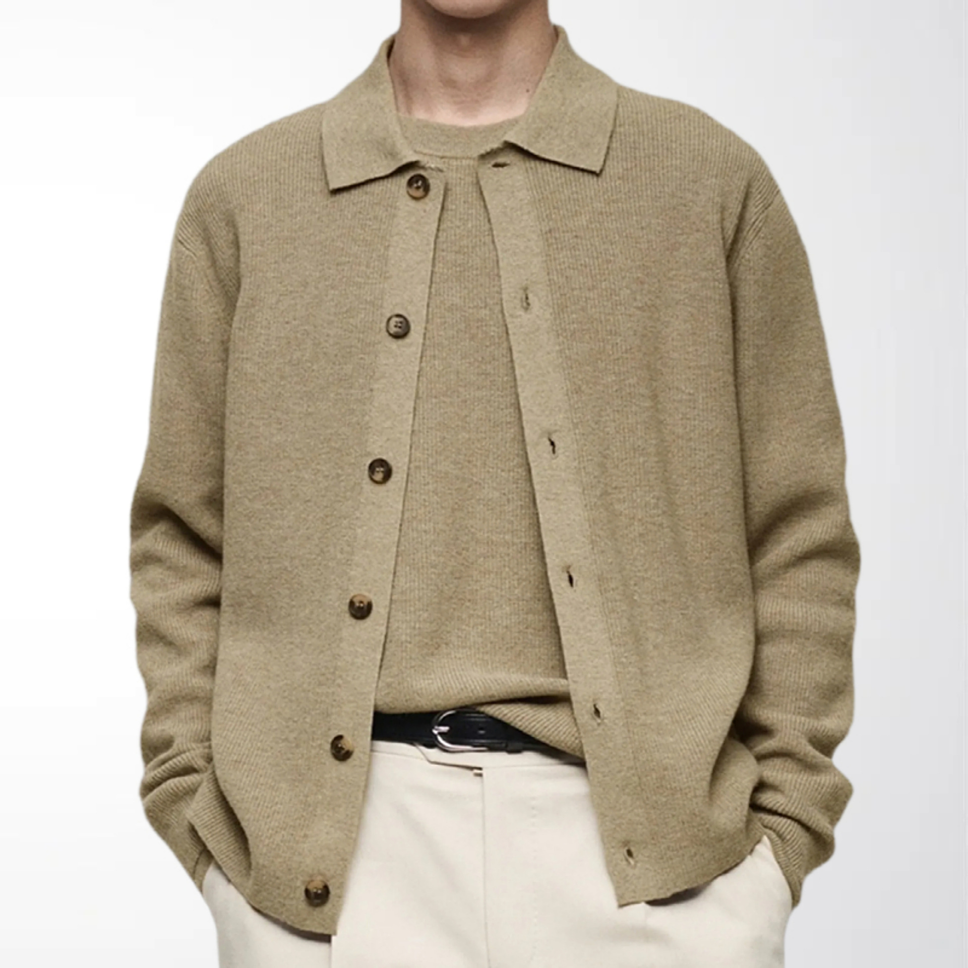 Amazon Cross-Border Men's Clothing Japanese and Korean Style Young Men's Casual Knitwear Solid Color Cardigan Sweater Jacket Sy0021