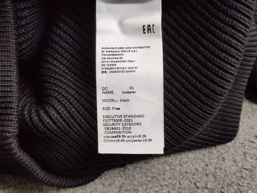 2024 Heavyweight four corner label style turtleneck cardigan zipper jacket sweater knit sweater versatile solid color men and women simple
