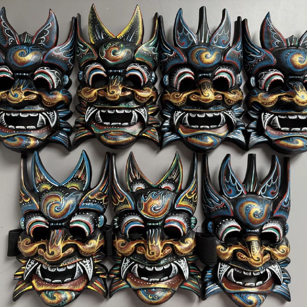 Halloween cos Ghost Mask Day Sacrifice Dress Up Props Ghost Festival Carnival Horror Ghost Entertainment God Nuo Mask