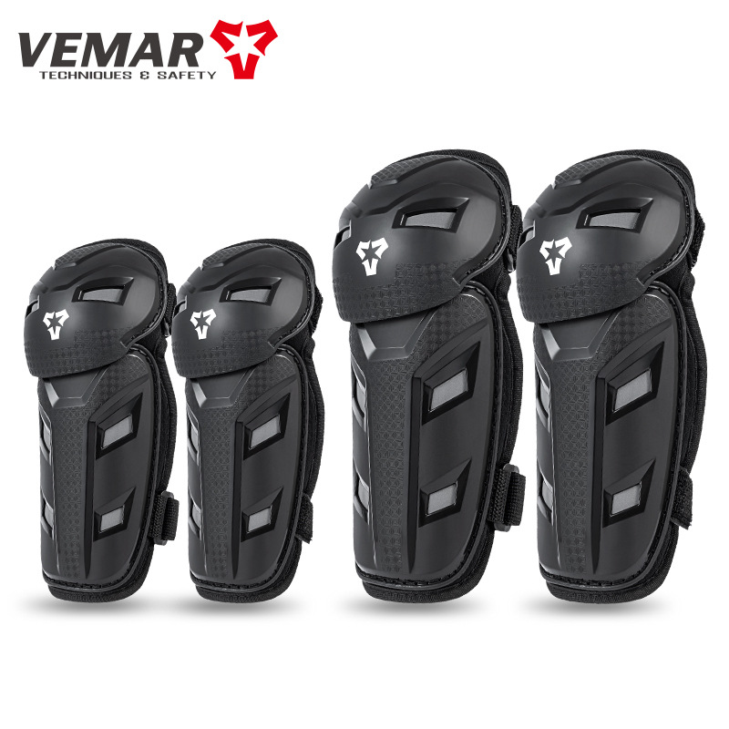 Children's Motorcycle Leg Guard Summer Motorcycle Knee Guard Elbow Guard Riding Guard Anti-fall Breathable Four Seasons Racing Leg Guard