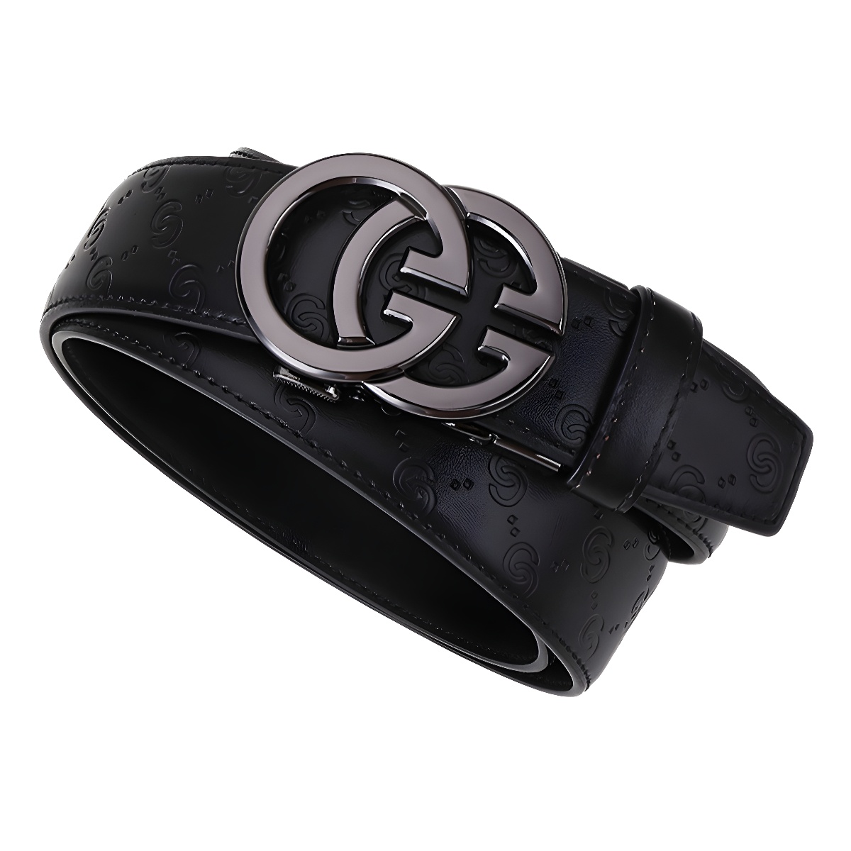 Men's Belt, High-End, Premium Feel, Automatic Buckle, Two-Layer Cowhide Leather Belt, Versatile for Casual and Business Wear