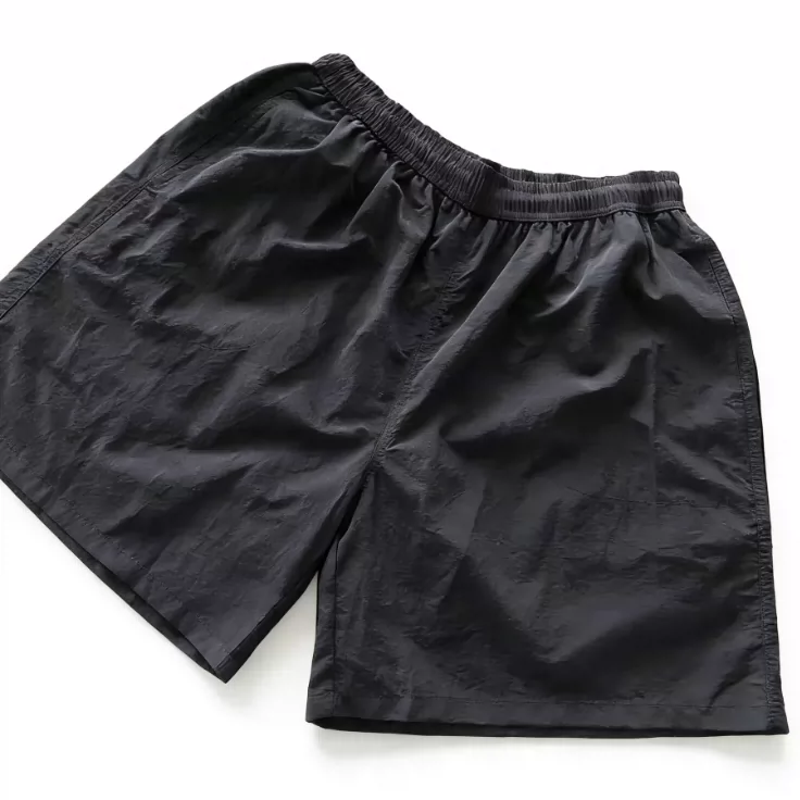 Full apricot black red checkered black round rope two-color battle shorts 55020813