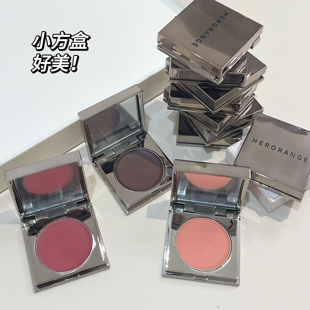 Herorange~Sweetheart Lip Mud Natural Nude Makeup Multi-Use Monochrome Blush Cream Whitening Affordable Internet Celebrity Model Foto QC de 1688 na Qualit.ly