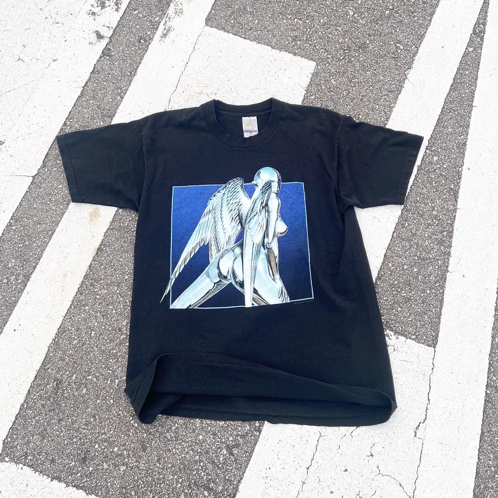 Bomba Studio Heavyweight Cotton Hajime Sorayama Vintage American Retro Digital Direct-Print Short-Sleeve T-Shirt