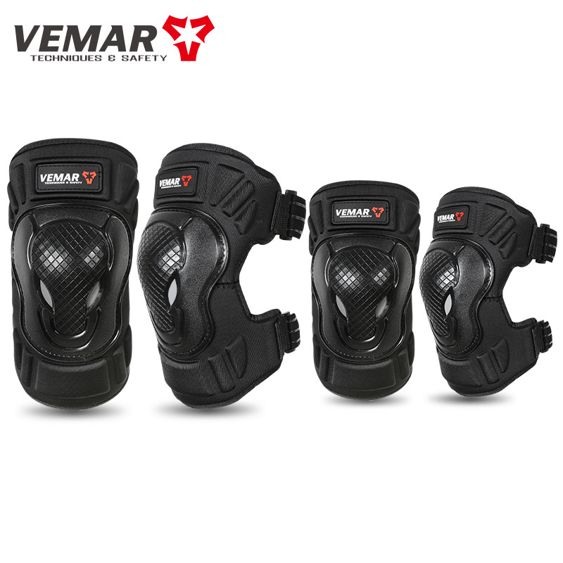 Motorcycle Knee Pad Elbow Pad Four-piece Set Men's Riding Equipment Leg Pad Motorcycle Knight Anti-fall Pad Full Set Women's Windproof