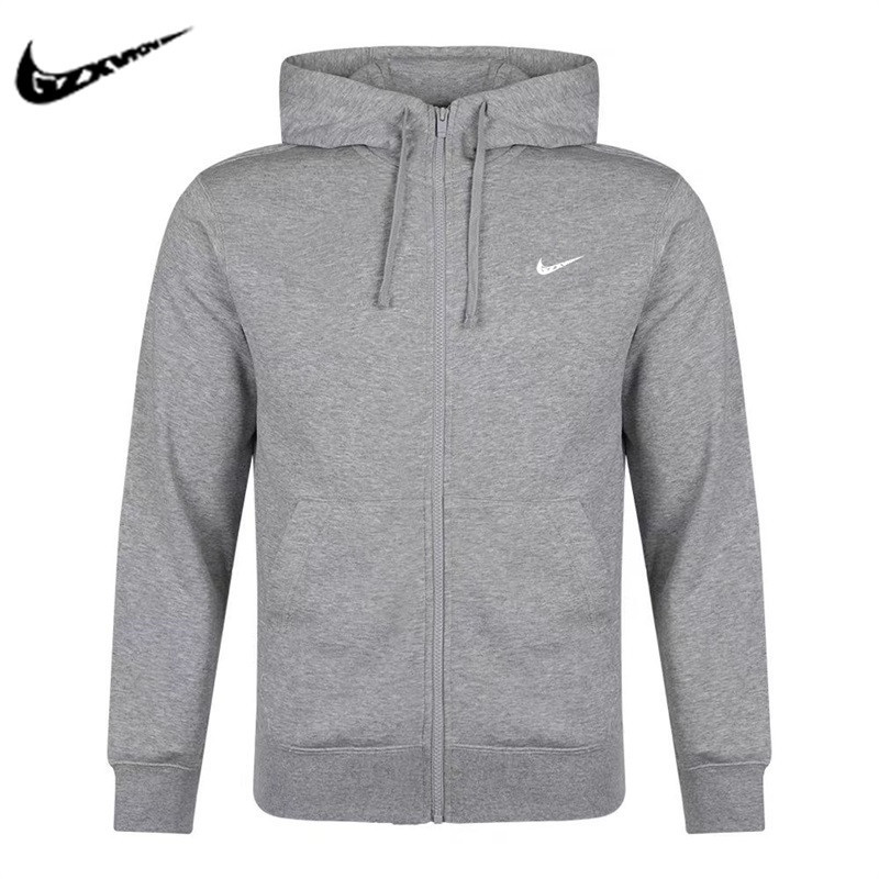 Nike Men's Full Zip Hoodie Grey