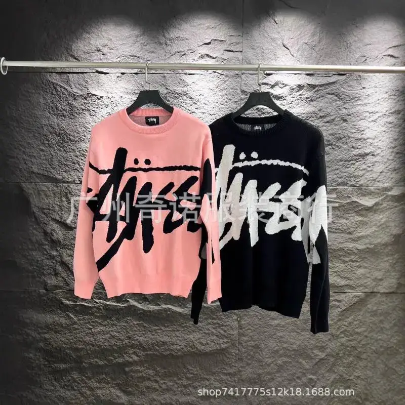 BZ20-{3ss}New knitwear letter print unisex sweater whatsapp +86 1182 5902 4114