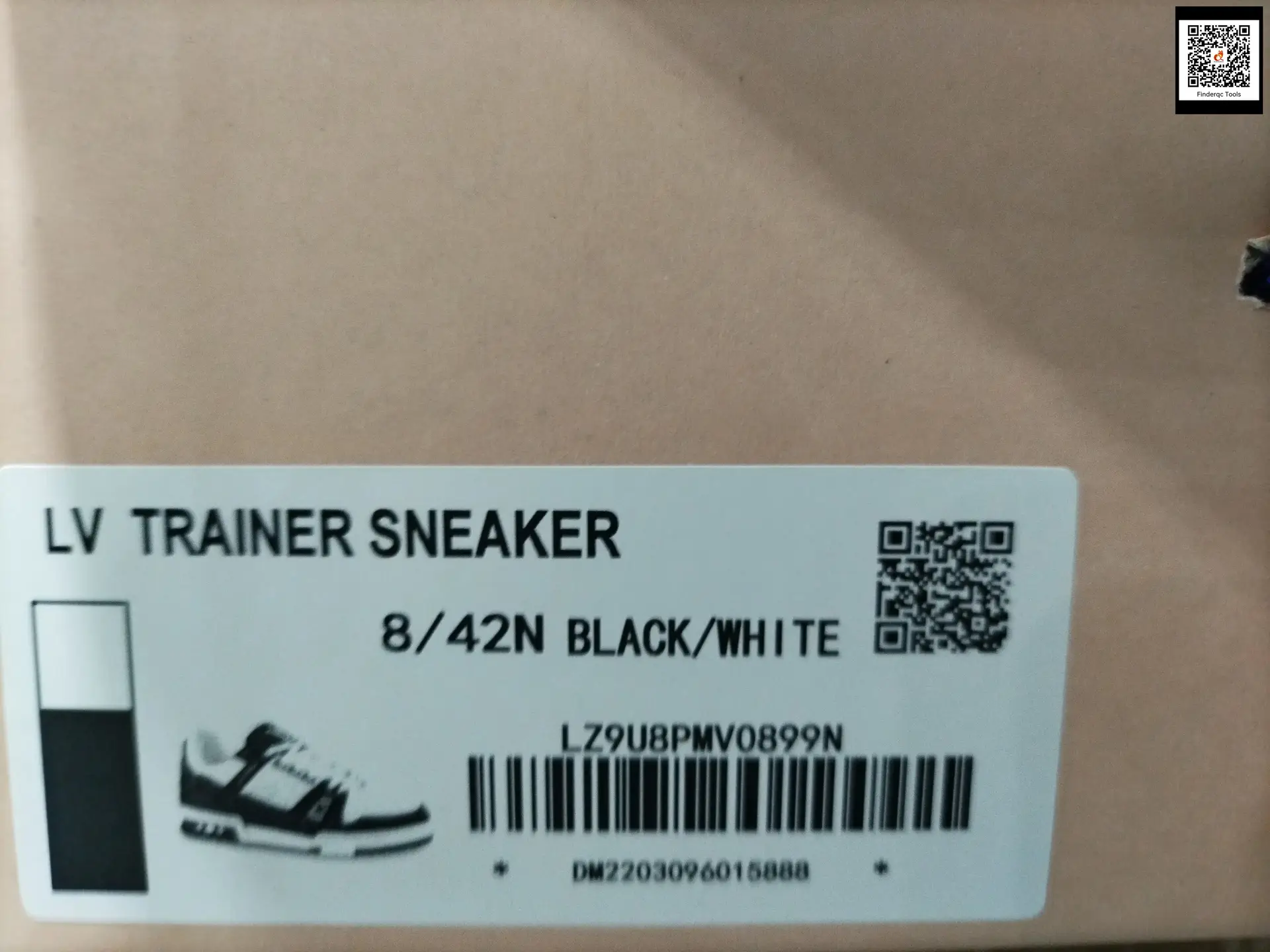 Louis Vuitton LV Trainer Sneaker Black White