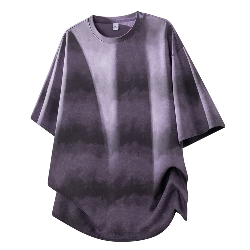 Diyu Shenlong Striped Short-Sleeve T-Shirt for Men, New Summer American Retro Trendy Brand, Loose and Versatile Half-Sleeve Top for Men