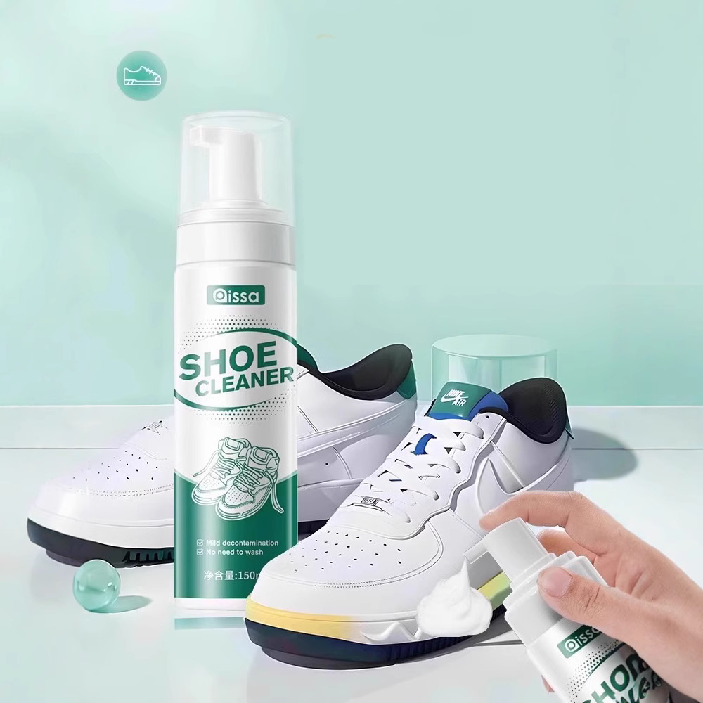 White Shoe Cleaner, Shoe Cleaning Magic Tool, Deep Stain Removal, Whitening, Yellowing Removal, Cleaning Liquid, No-Wash Shoe Cleaning Mousse