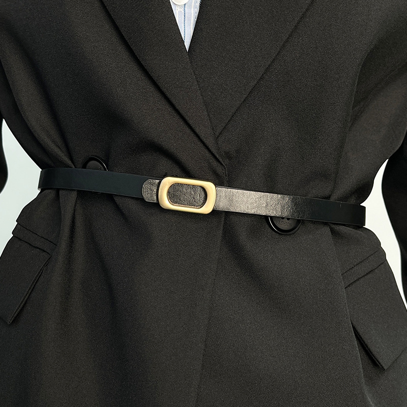 24 New Women's Belt Ins All-match Trouser Belt Outer Wear Simple Belt Fashionable Korean Casual Jeans Decoration
