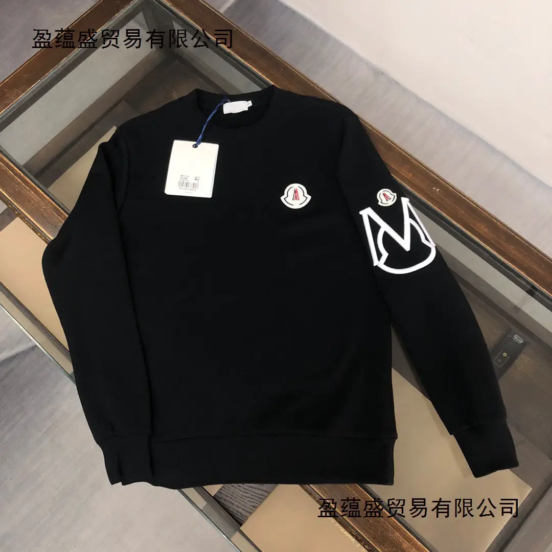 Correct Version of Autumn and Winter New Original Standard Mengkoumiao Men's Sweatshirt Standard Round Neck Embroidered Long-Sleeved Terry Sweatshirt Men's Casual