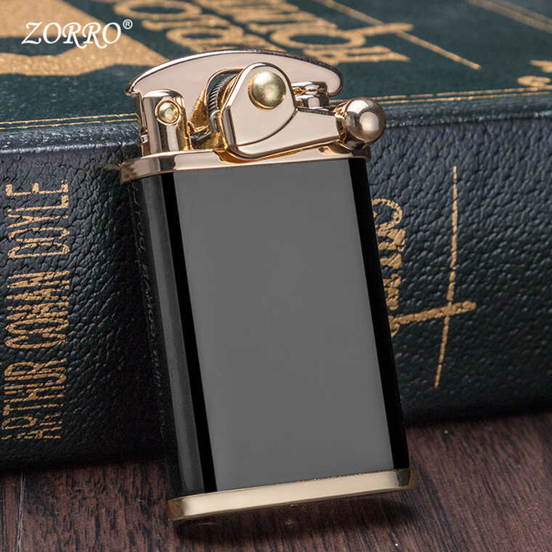 Zorro Zorro Rocker Arm Kerosene Lighter Vintage Grinding Wheel Rocker Arm Lighter Men's Gift DIY Engraving Z592