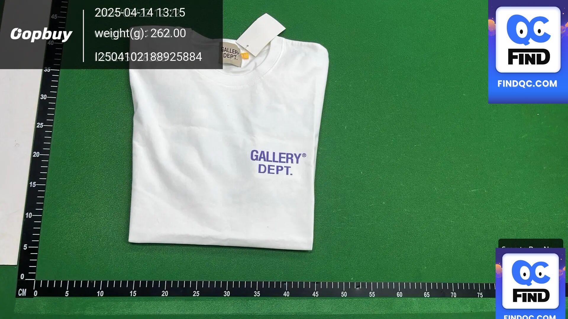 US Fashion Gallery Dept New Letters Printed Casual Hip-Hop high quality Cotton Men's and Women's Short-Sleeved T-Shirt for Summer QC