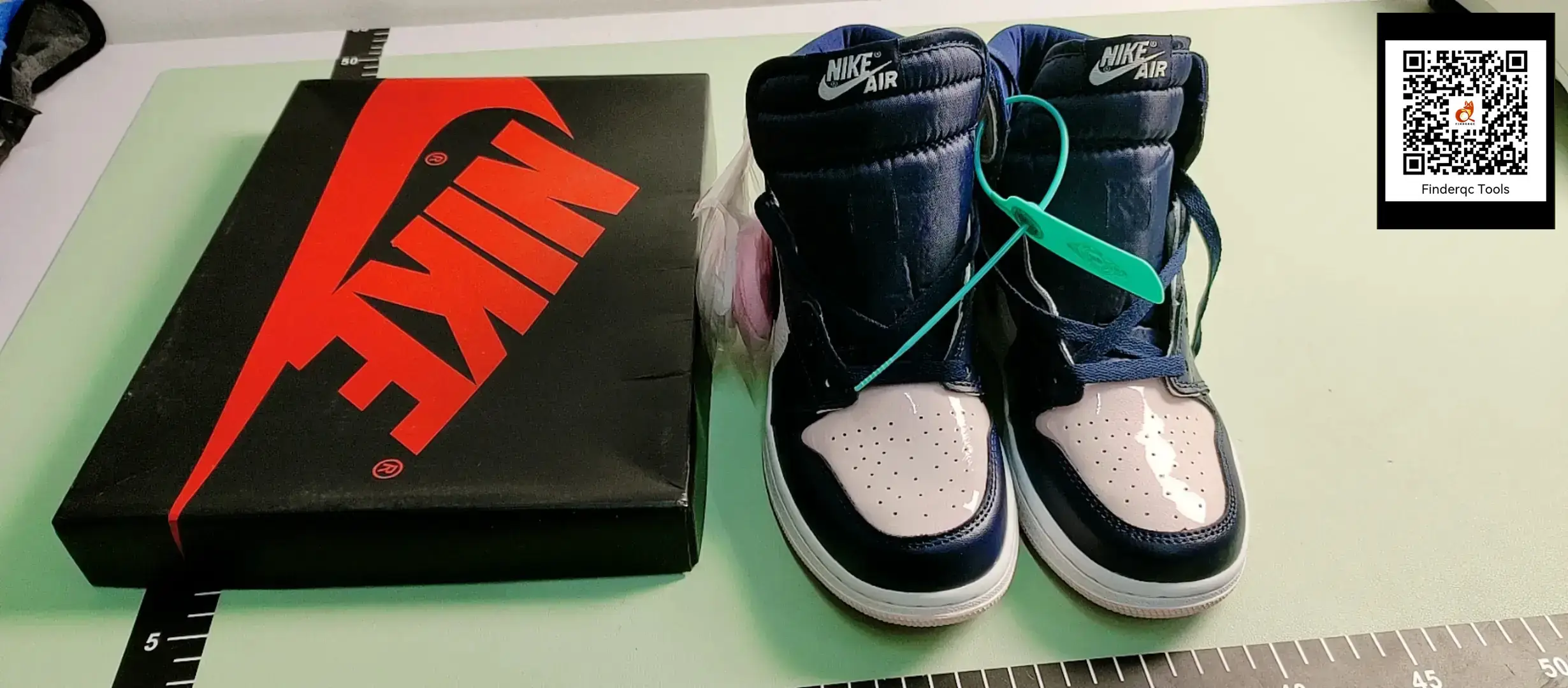 Putian aj1 Pure Original Shoes High-top Basketball Shoes Cigarette Black Red Toe North Card Blue Buckle Broken Men and Women Couple sneaker