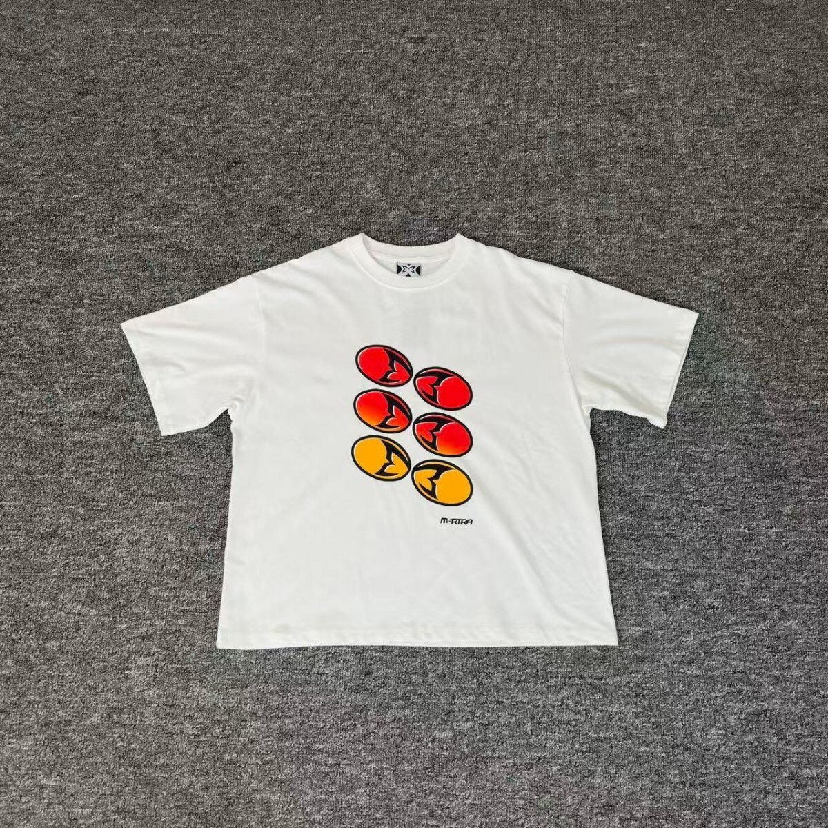 Trendy Mertra Letter Print Unisex Couple Short-Sleeve Summer Loose Casual Half-Sleeve T-Shirt Ins Versatile Trendy Brand