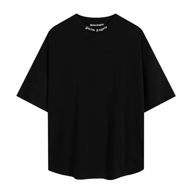 Cross-border wholesale high version pa angel tide brand behind the big logo letter foam short sleeve sweethearts fashion T-shirt