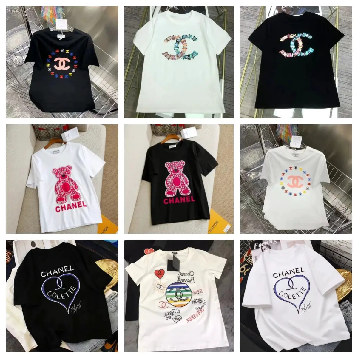 CR-1 Pure Cotton Short Sleeve Summer Loose Fit Printed T-Shirt (Top Quality, Full Tags)