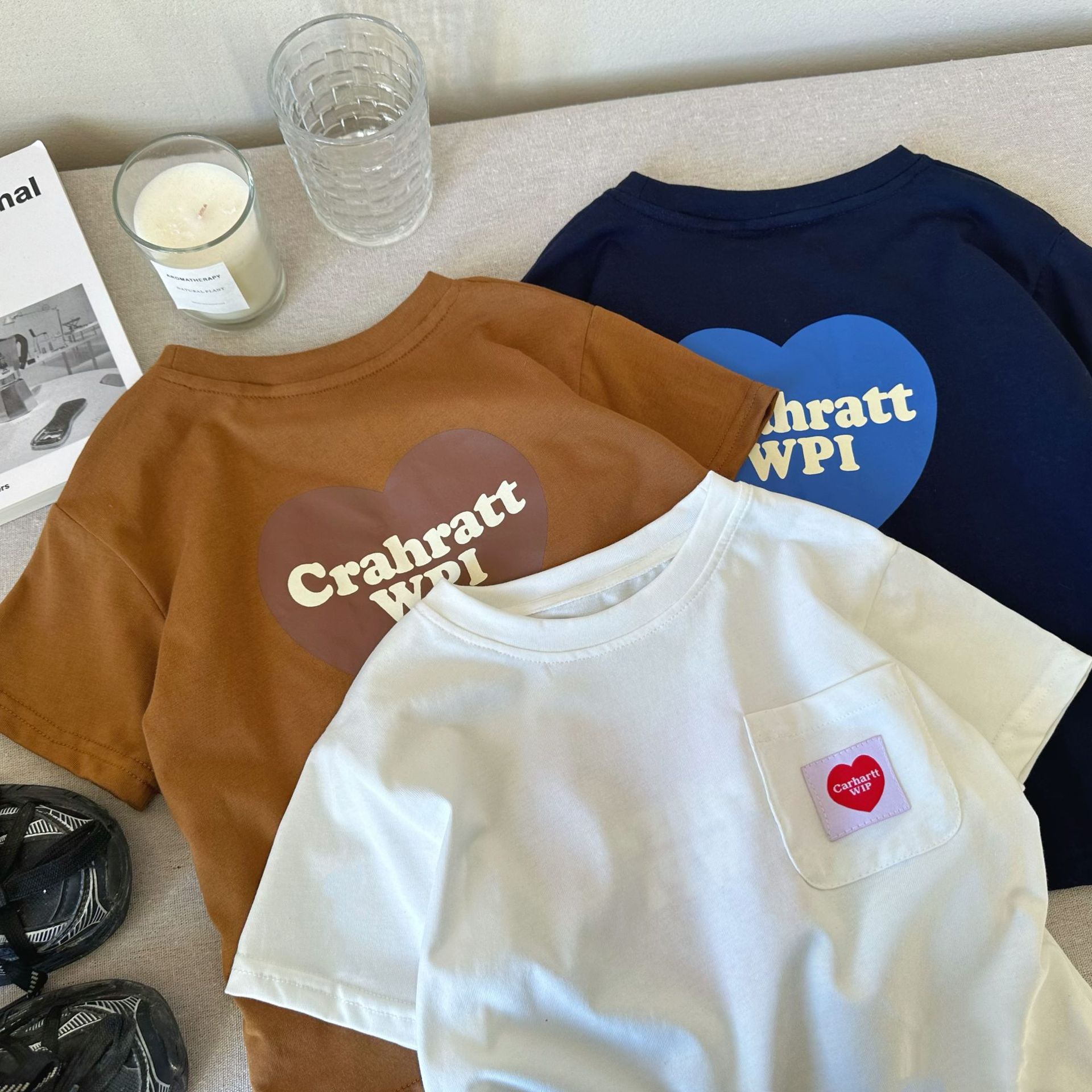 Children's Short-sleeved T-shirt 25 Spring and Summer Children's Wear Children's Japanese Short-sleeved T-shirt Children's Summer Casual Top Short-sleeved Foto QC de 1688 na Qualit.ly