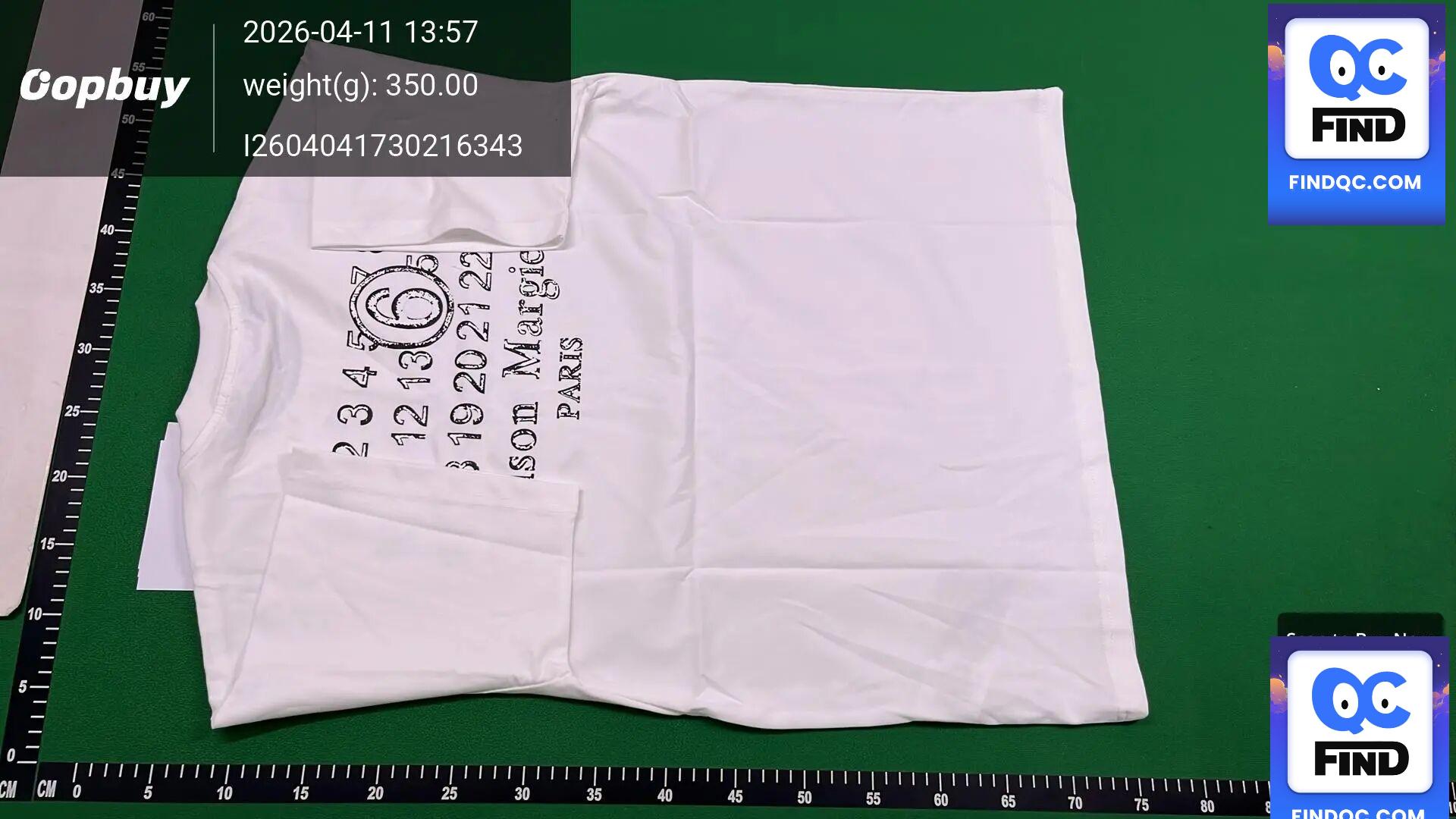 MM6 Maison Margiela White T-Shirt — QC-foto 3