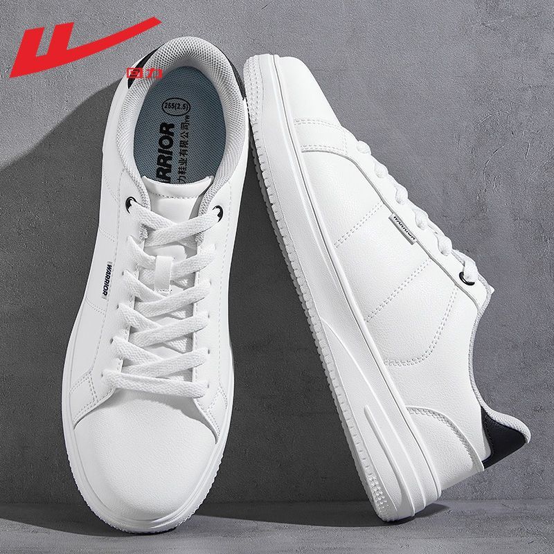 Warrior Shoes White Sneakers Men's Shoes 2026 Spring New Trendy Casual Sneakers Versatile Air Force One Casual Sports Shoes
