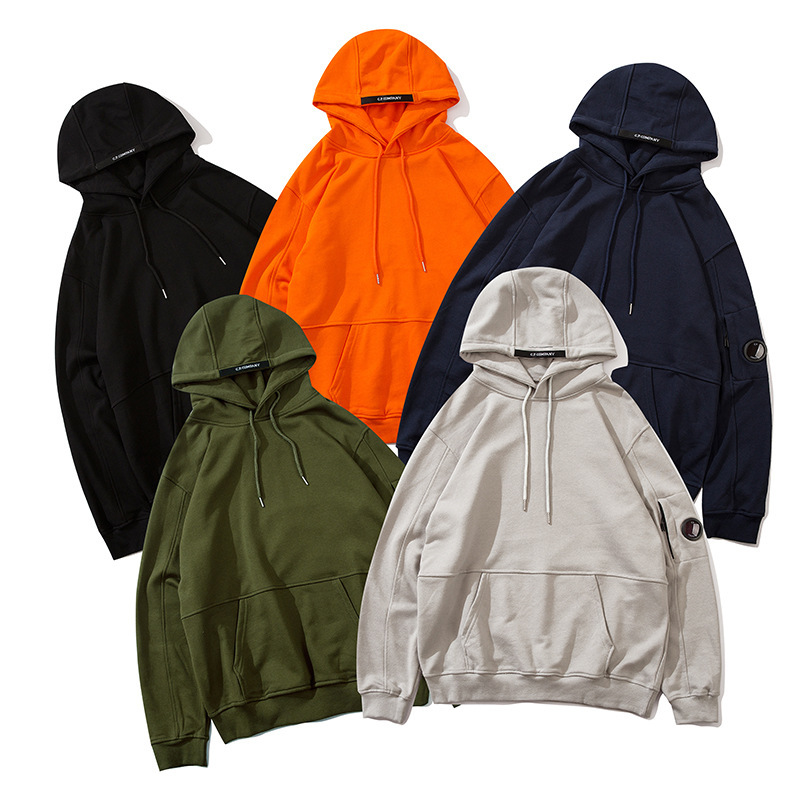 C.P Lens Badge Functional Hooded Sweatshirt Company Outdoor Cp Men's and Women's Loose Jacket Letter Print