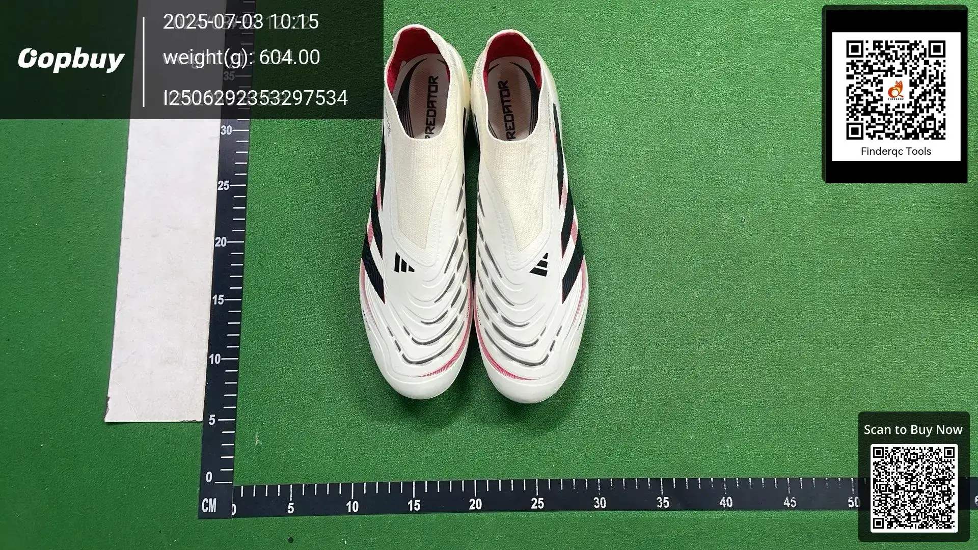 Adidas Predator FG Football Shoes White Pink Black