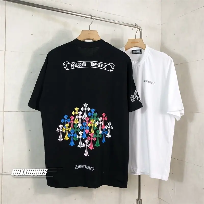 You Understand the Trendy Cross Color Super Oversized Print Short-Sleeve T-Shirt Version