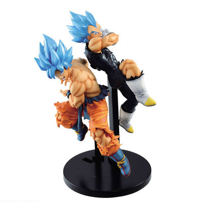 Anime Wholesale Dragon Ball LC Legendary Blue Hair Goku Blue Hair Vegeta Hand Model Doll Ornaments