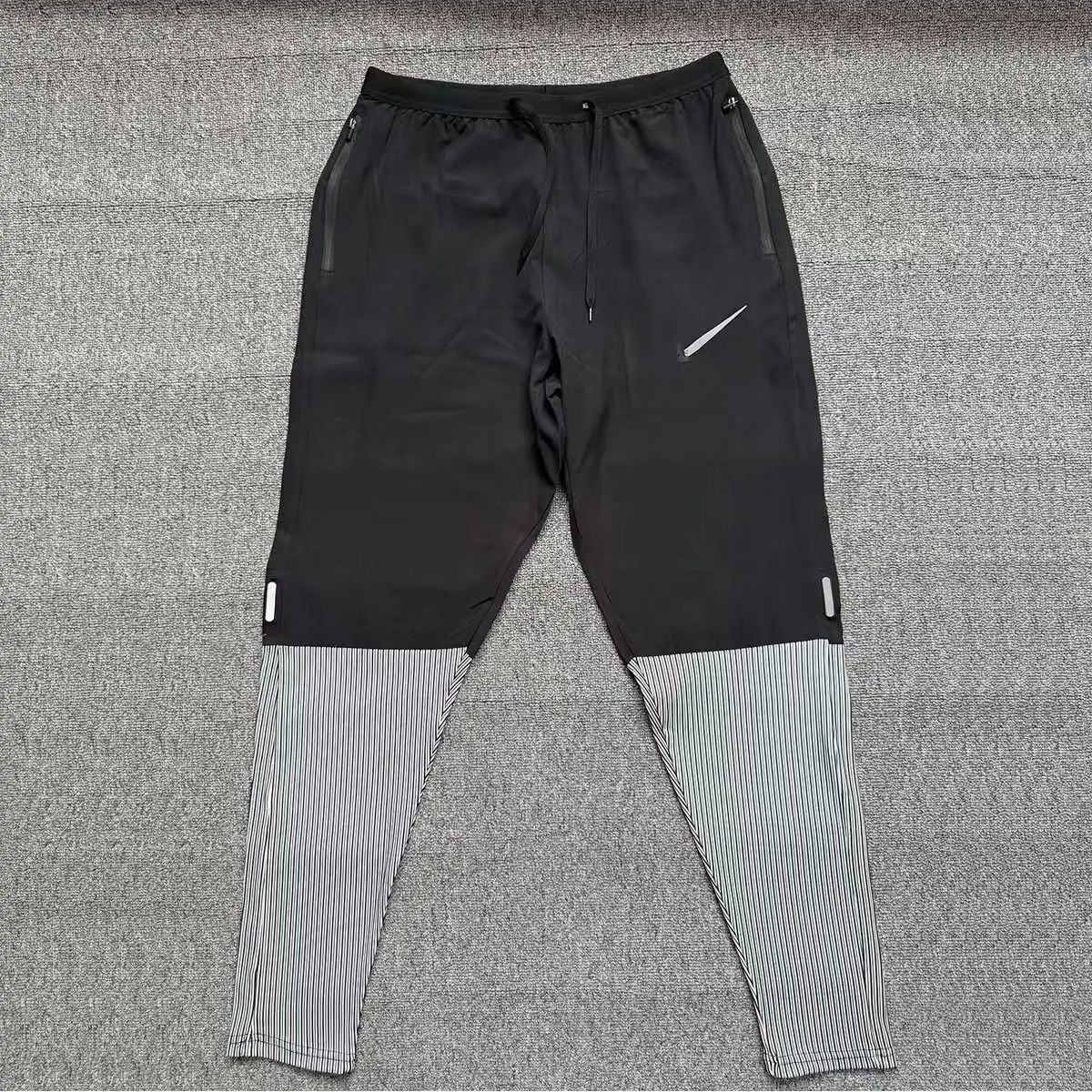 Cross-Border Sports Student Track and Field Sports Quick-Drying Men's and Women's Training Running Sports Breathable Threaded Zipper Sports Pants Trousers