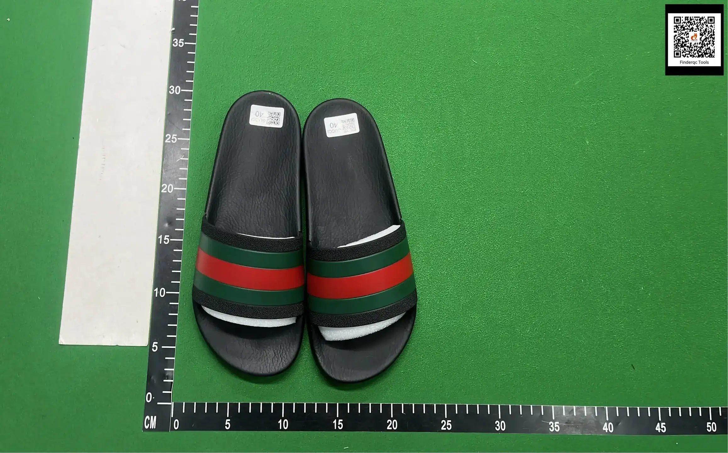 Gucci Slide Sandals Black Red Green