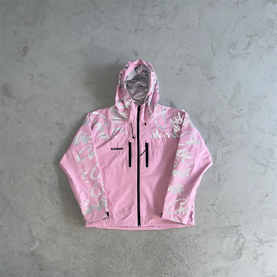 Corteiz New arrival Fashion Easiest for match Soft Shell Waterproof Reflective Jacket Fashion Outwear European and American High Quality for Men and Women