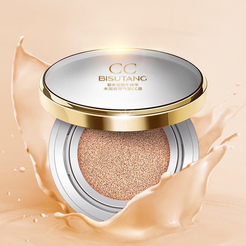 Bisutang Snail Cushion Cc Cream Concealer and Skin Tone Corrector for Women, Moisturizing and Long-Lasting Foundation for Dry, Combination, and Oily Skin, Bb Cream in Stock