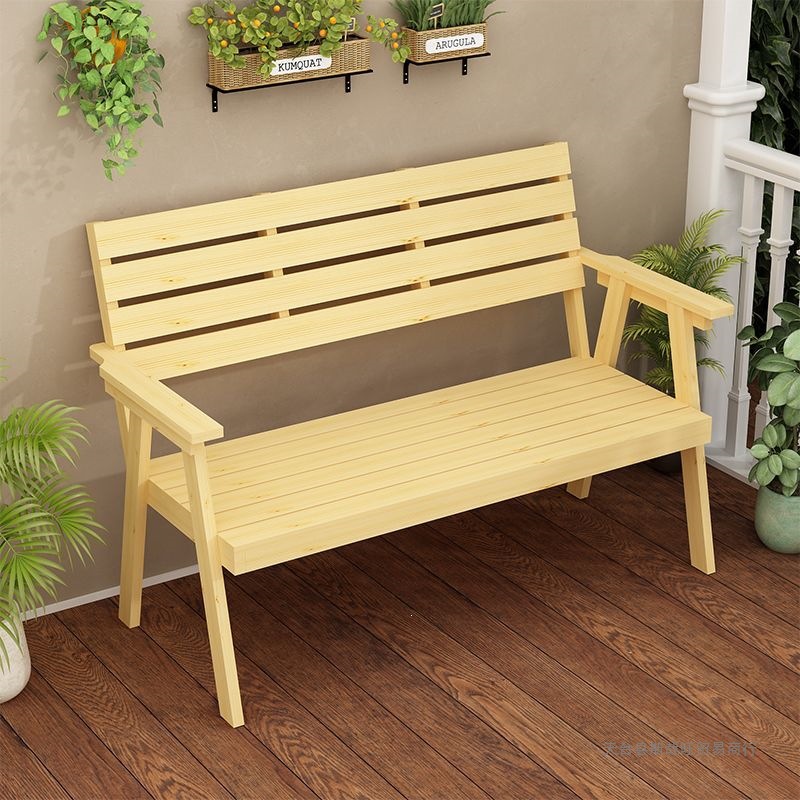 Park Chairs, Outdoor Benches, Courtyard Anti-Corrosion Wood Outdoor Benches, Row Chairs, Square Gym Rest Benches, Solid Wood