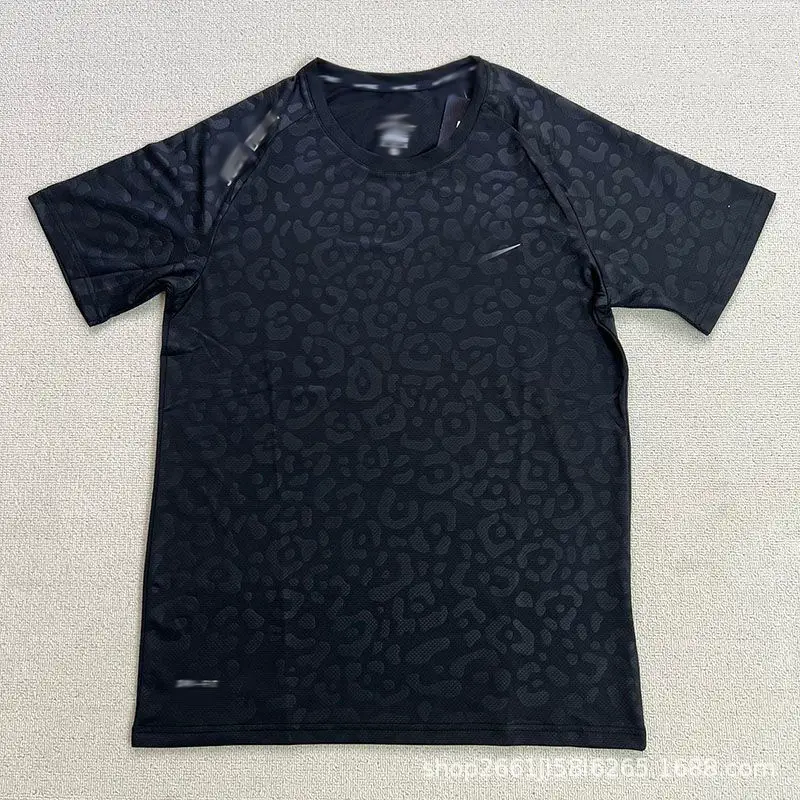 Outdoor Loose Breathable Printed Sports T-Shirt Fitness Quick-Drying New Casual Running Marathon Tennis Short-Sleeved Men's