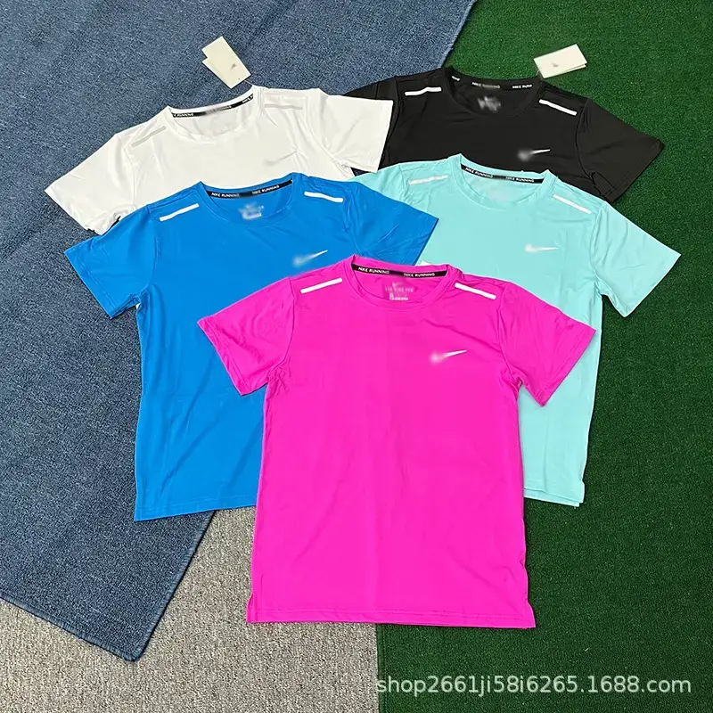 Summer Sports Quick-Drying T-Shirt Short-Sleeved Track and Field Training Men's and Women's Running Fitness Basketball Sportswear Marathon Wholesale