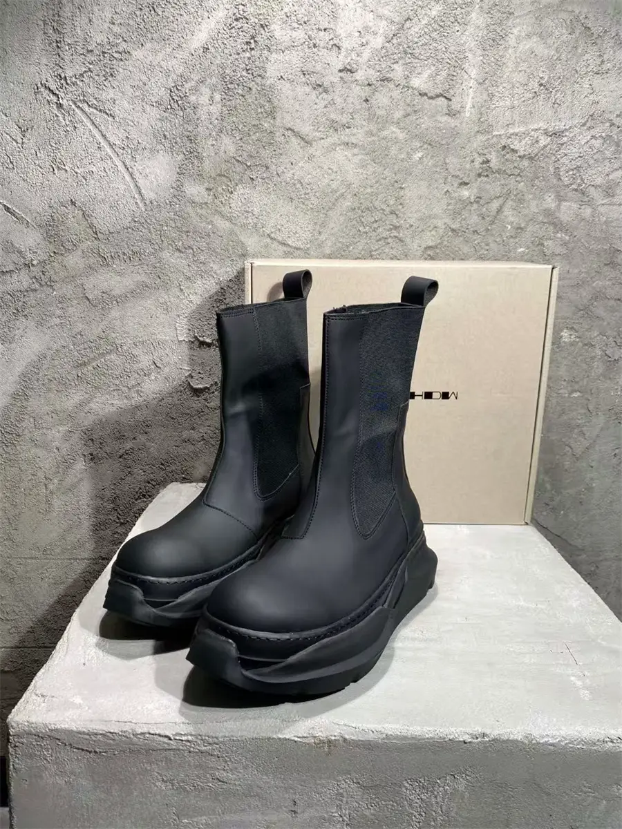Xuan war RO retro sleeve high top thick bottom plate shoes double wear Chelsea desert boots heightening British Martin boots