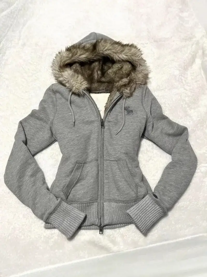 American Retro Vintage Vintage Velvet Waist Hooded Sweatshirt Women's Autumn and Winter Cardigan Fur Collar Tops Top