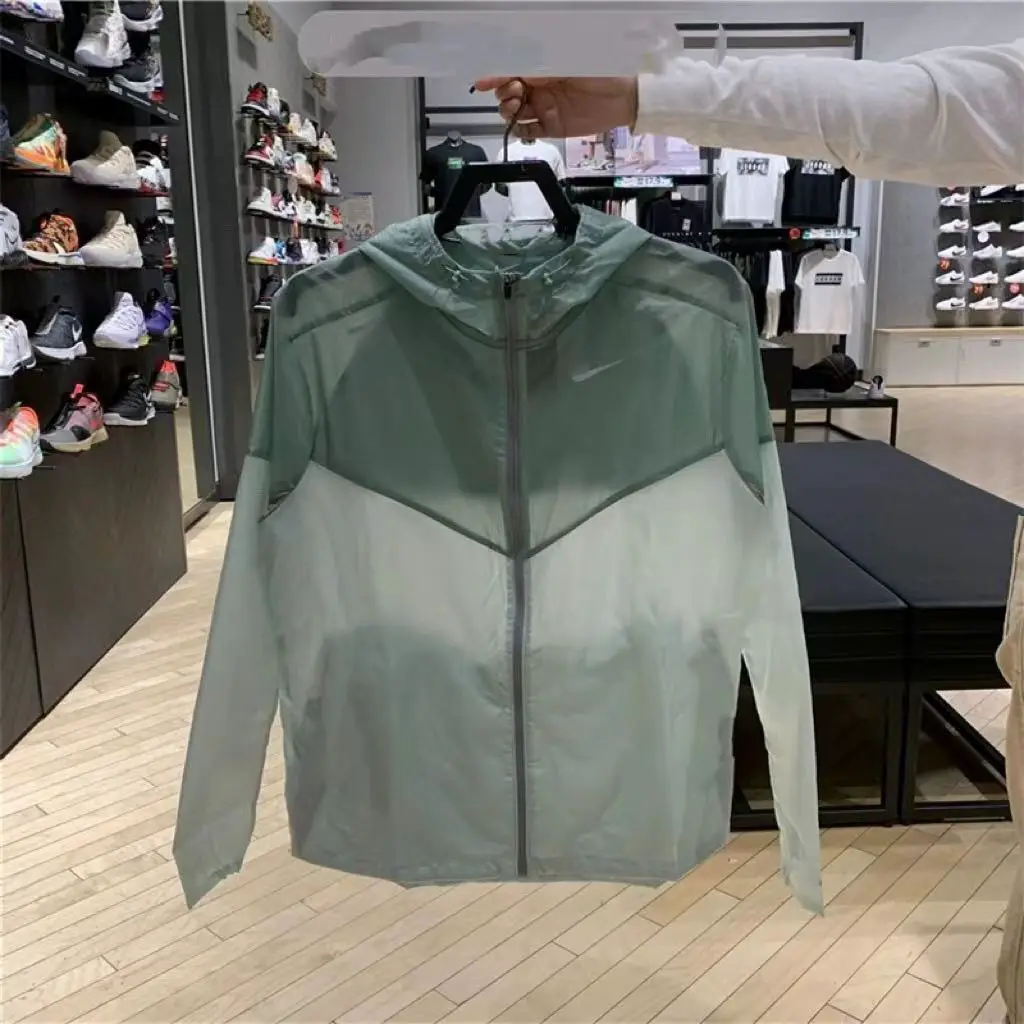Sports New Spring & Fall Lightweight Cardigan Jacket Hooded Men's and Women's Running Sports Windproof Jacket Versatile Track and Field Casual