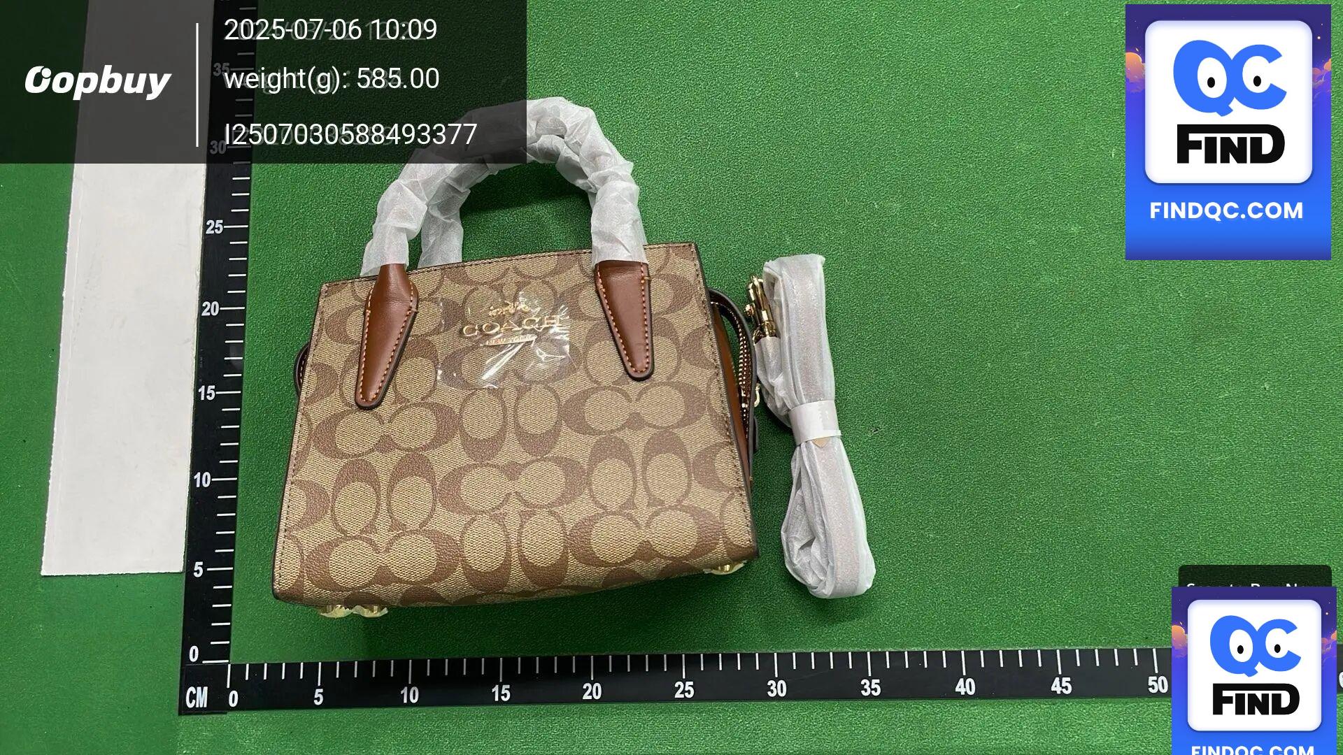 Coach Signature Canvas Mini Tote Bag QC