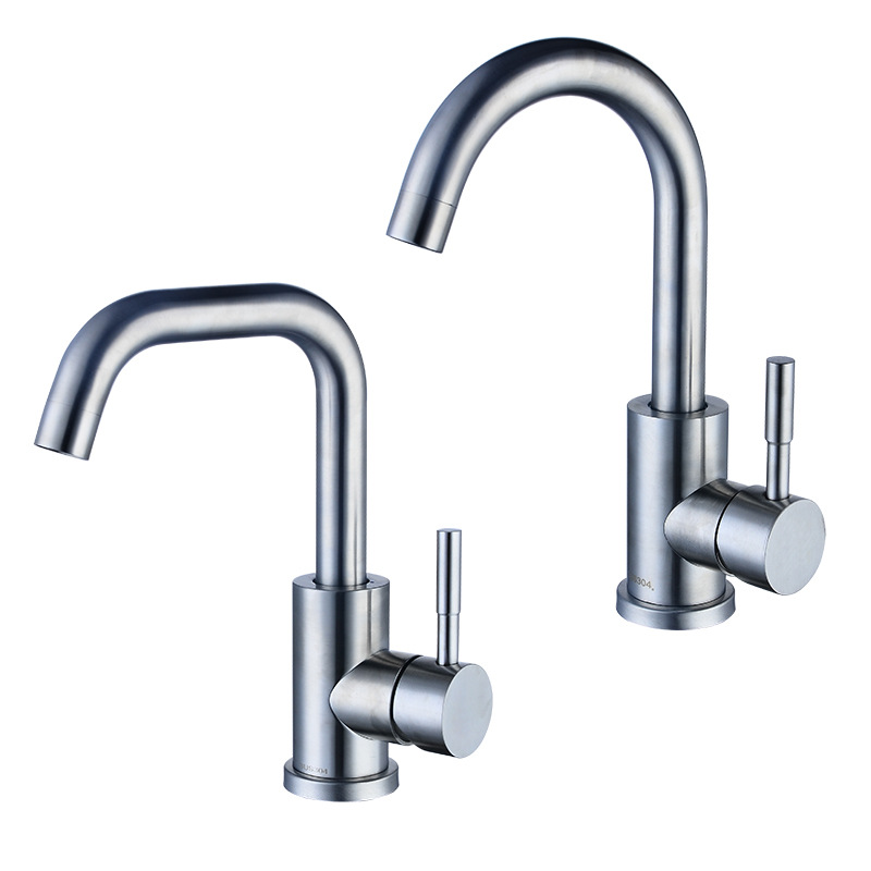304 stainless steel faucet wash basin hot and cold faucet toilet bathroom cabinet mixing faucet household