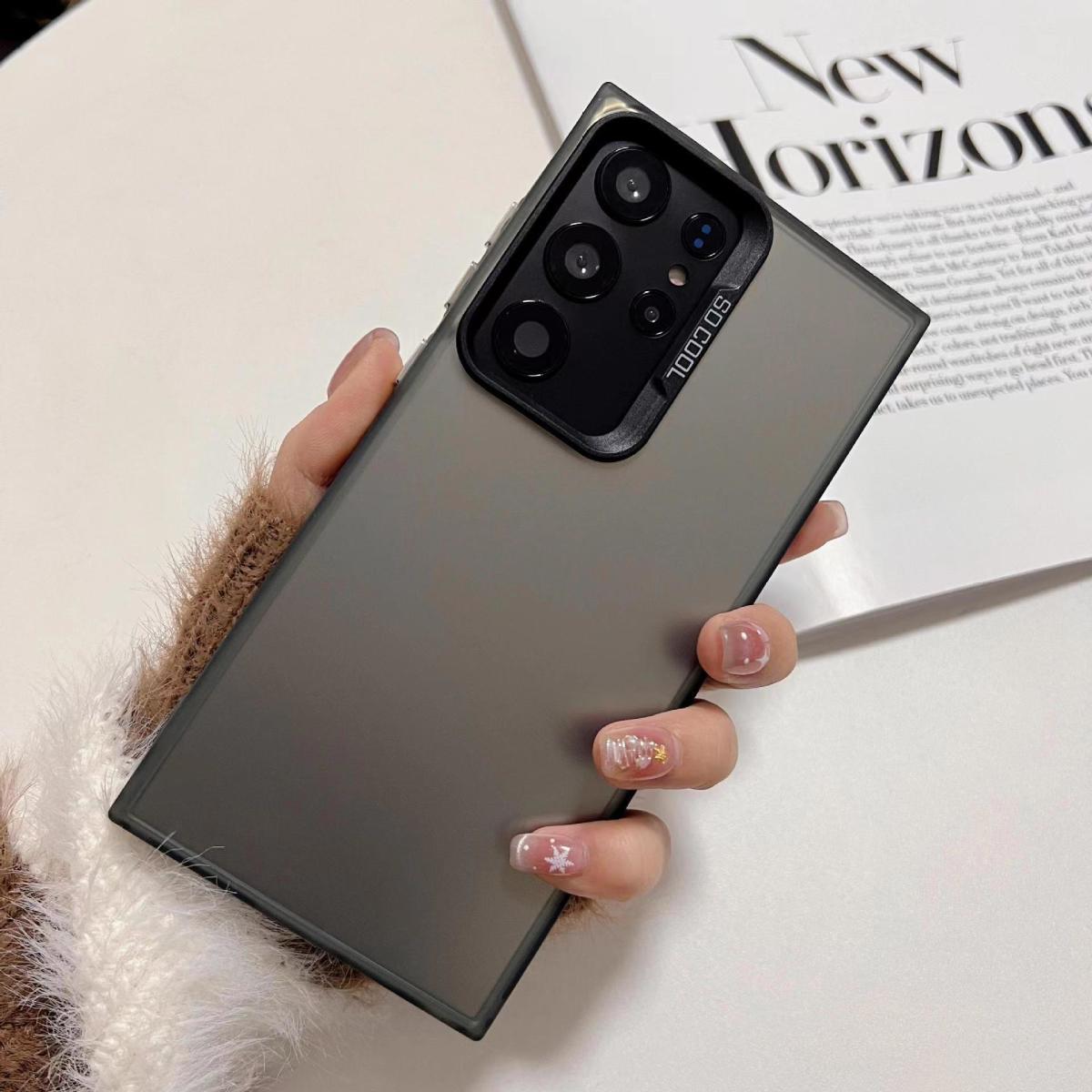 Suitable for Samsung A55 35 A53 25 Mobile Phone Case S24Ultra Laser Color Silver S23Fe/Note20Ultra