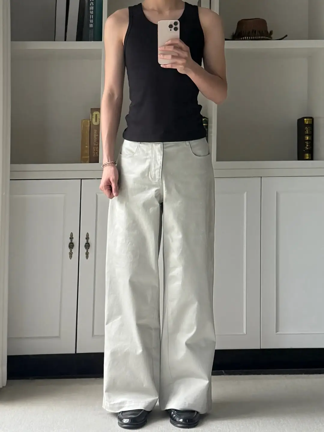 Xanvas "Minimalist Miracle Pants" Straight-Leg A-Line Wide-Leg Twill Basic Versatile Casual Pants, Practical for Commuting