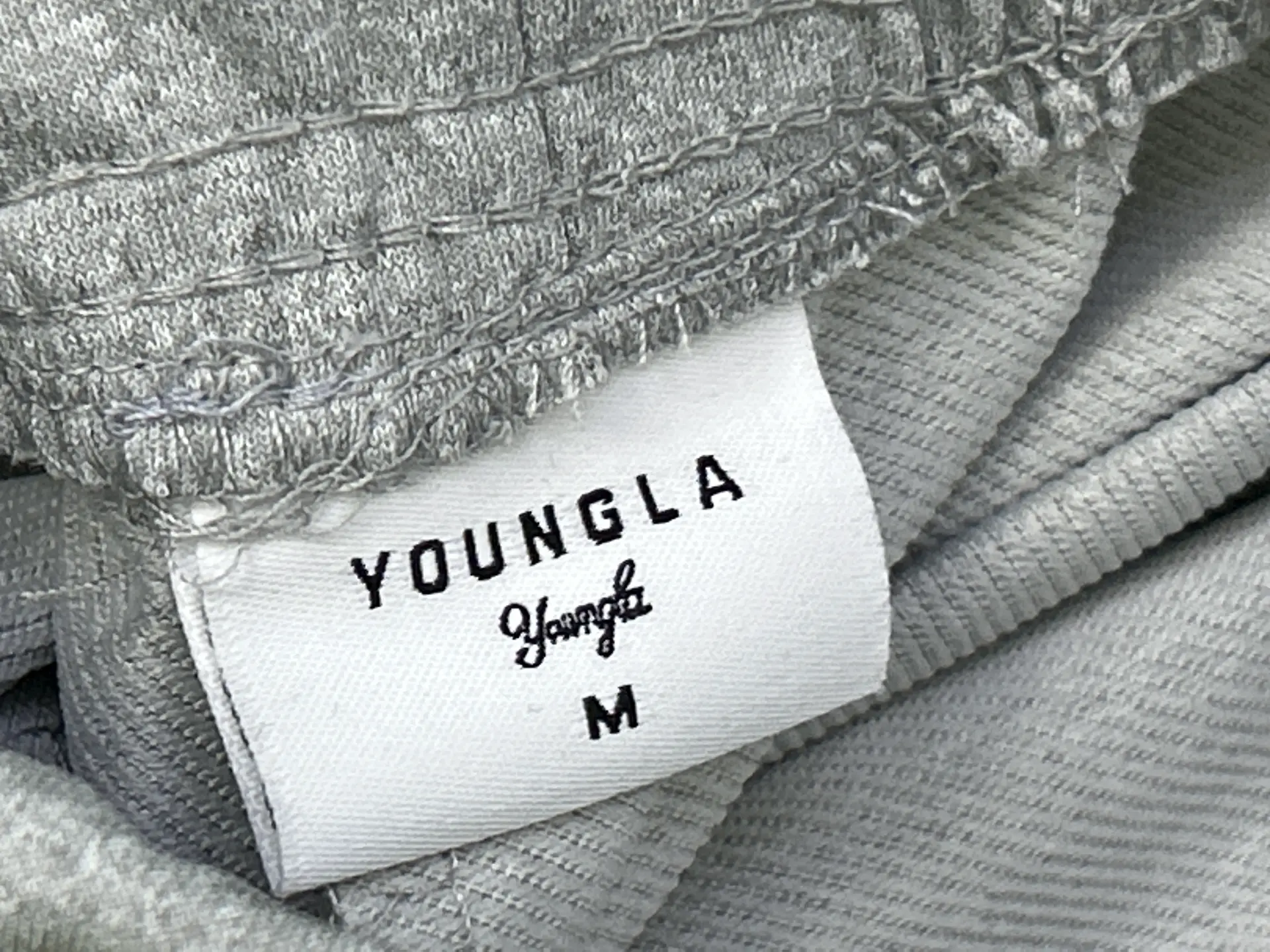 Youngla Men's Sports Pants Double-Stripe Patchwork Printed Casual Pants Gym Fitness Mid-Waist Straight Pants