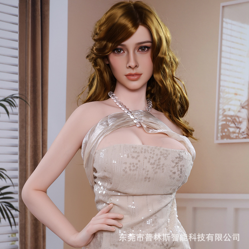 Adult Masturbation Full Silicone Doll with Realistic Mold, Male-Use Insertable Sex Toy, Big-Breasted Girlfriend Figure