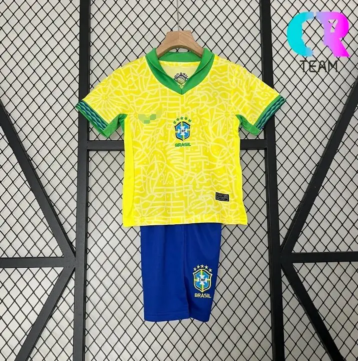 2004 Brazil Home Kids kit Size:16-28